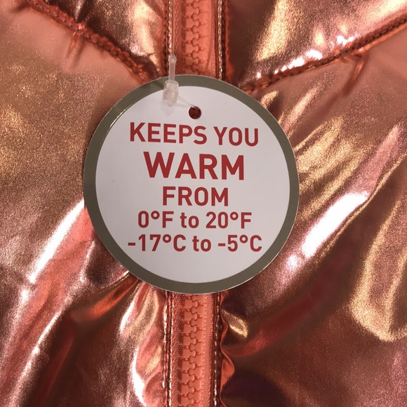 Swiss Tech Jackets & Coats Swiss Tech Girls Shiny Metallic Pink